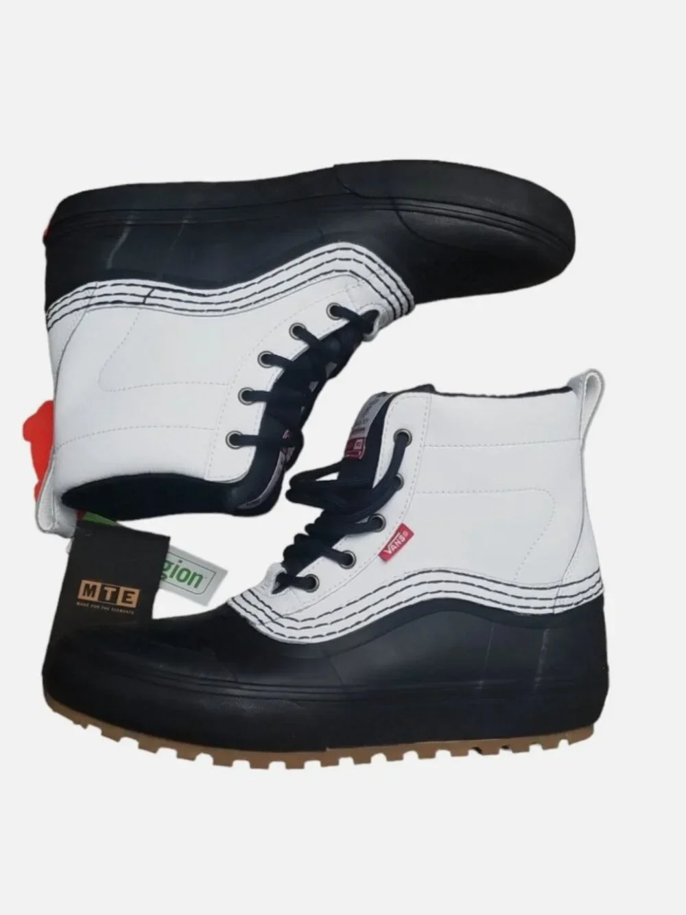 VANS x Kennedi Deck Standard Mid Snow Boot Shoes White / Black Size 8.5 W 7 M